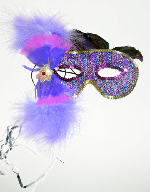 Purple Feather Mask