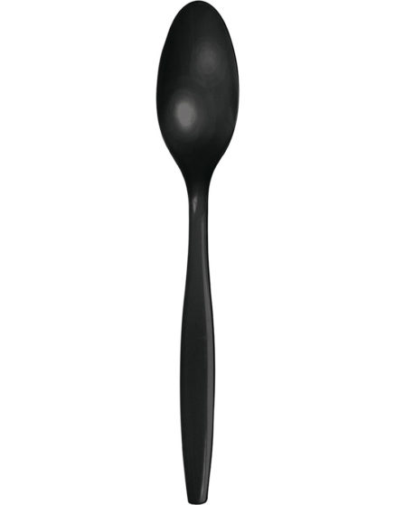 Black Disposable spoons