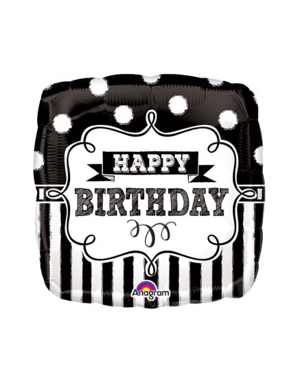 18 Inches Happy Birthday ChalkBoard Party Balloon