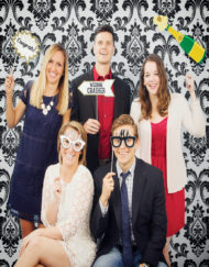 Mr Mrs Photo Booth Back Drop