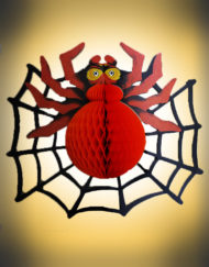 Halloween Hanging Decoration Honeycomb Spider