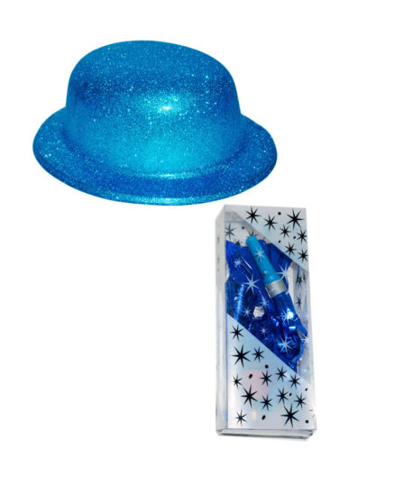 Party Pack PVC Box With Glitter Hat-Blue