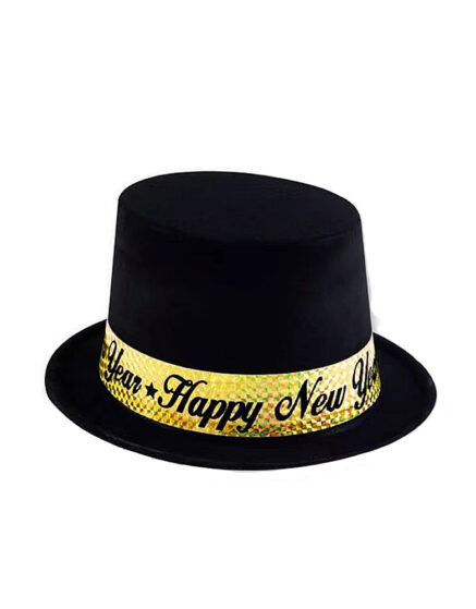 Happy New Year Velvet Hat