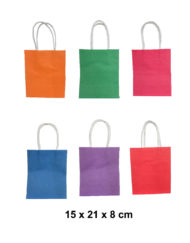 Single Color Paper Bag With Paper Handler