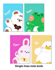 Single LIne Cute Animal Notebooks