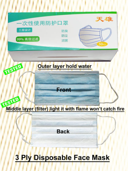 Protective Disposable Face Mask