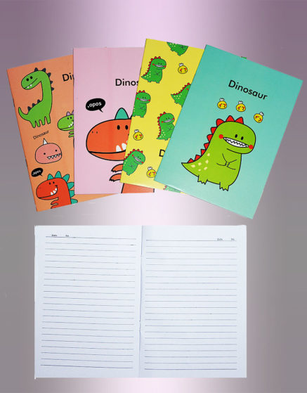 A5 Size Dino Notebook