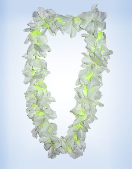 Hawaiian Flower Garland Two Tones White-Light Yellow