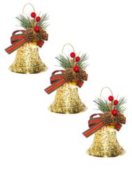 Mini Bells With Decor Gold