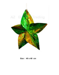 Hari Raya Hanging Decoration Metallic Foil Paper Star