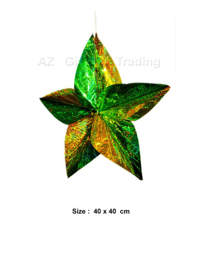 Hari Raya Hanging Decoration Metallic Foil Paper Star