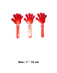 Red Hand clapper 7 x 15 cm