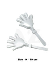 Silver Hand Clapper 9 x 19 cm